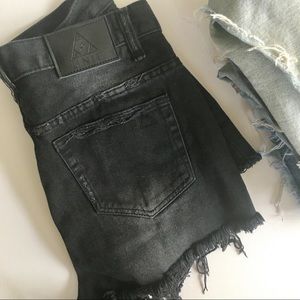 unif / high-waisted cutoffs