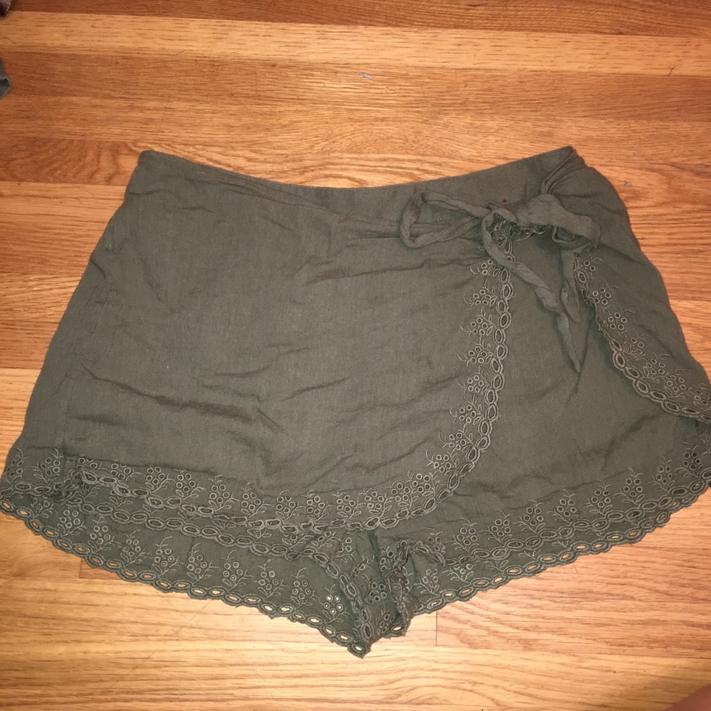 Aerie wrap around tie skort