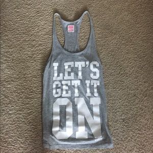 Victoria's Secret PINK razor back tank top