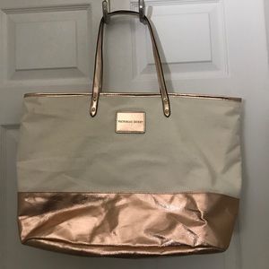 Rose gold tote bag