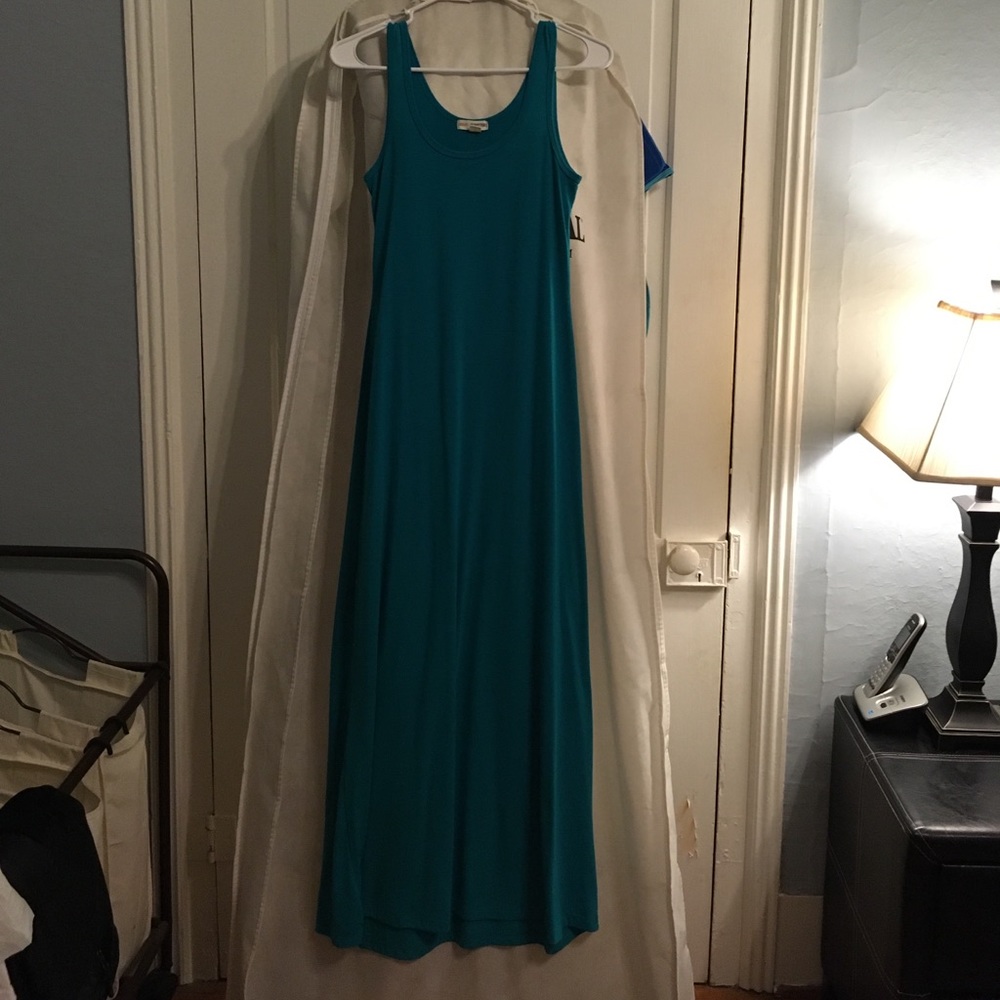 Teal maxi dress size small