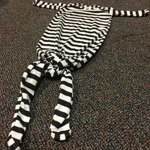 Adorable Striped newborn knotted sleeper