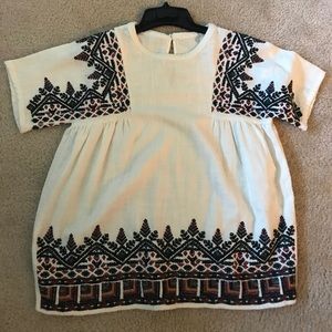 Baggy Boho Ivory Zara Shirt