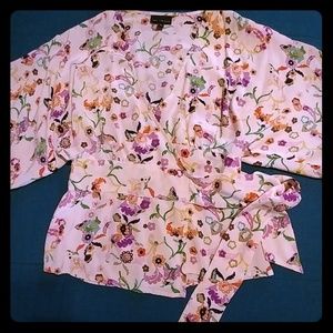 100% Silk Kimono Style Top From The Limited