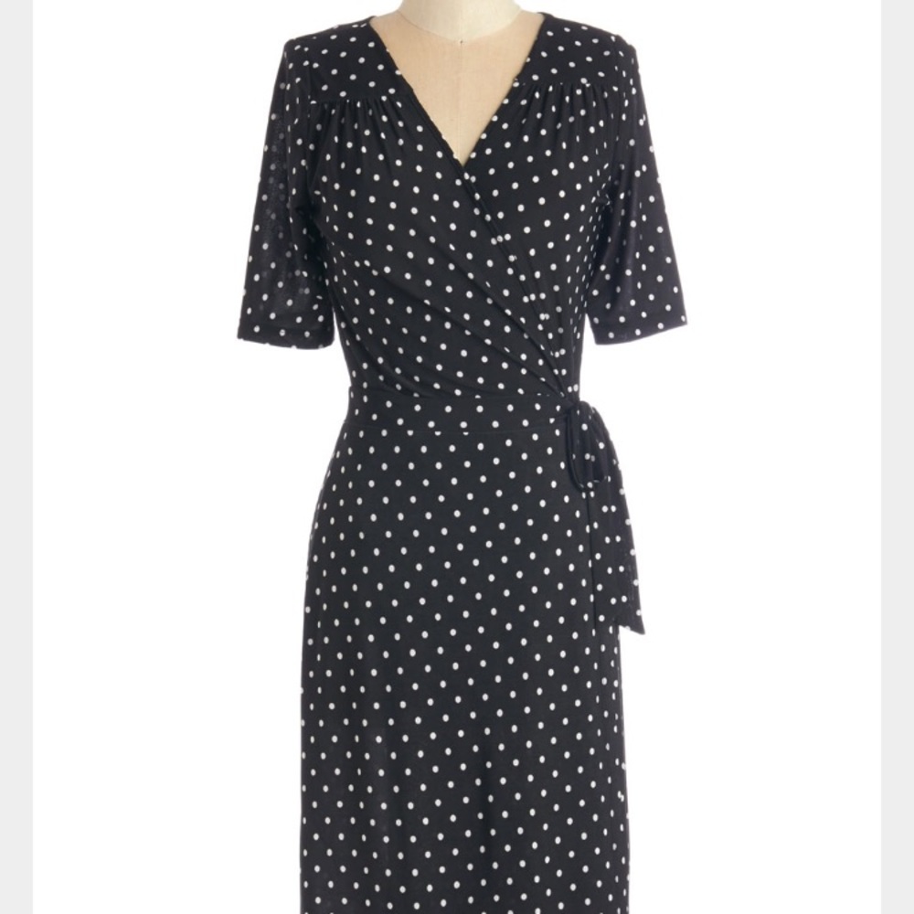 Modcloth vogue for the voyage midi wrap dress