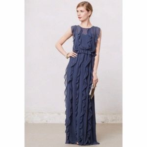 Anthropologie Sachin & Babi Ruffle Stream Dress
