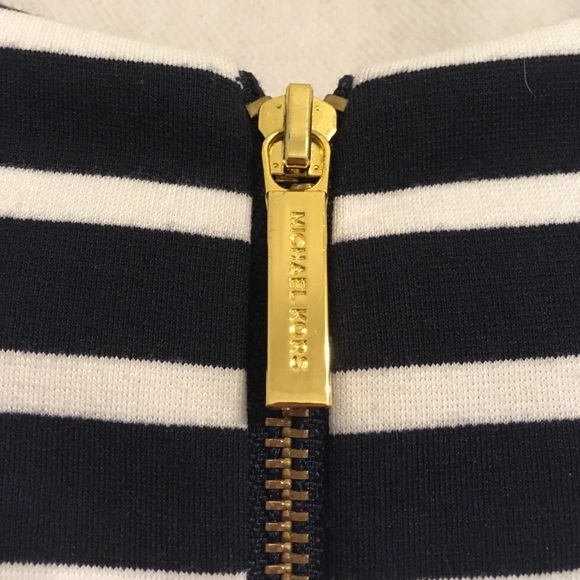 Michael kors navy and cream striped dress - Picture 3 of 5