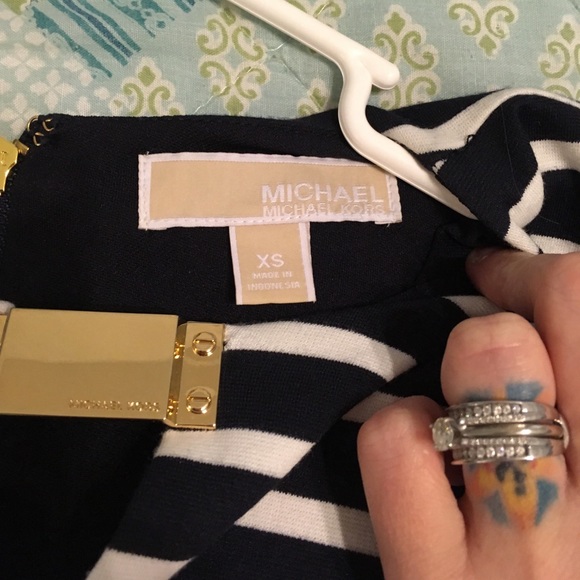Michael kors navy and cream striped dress - Picture 5 of 5