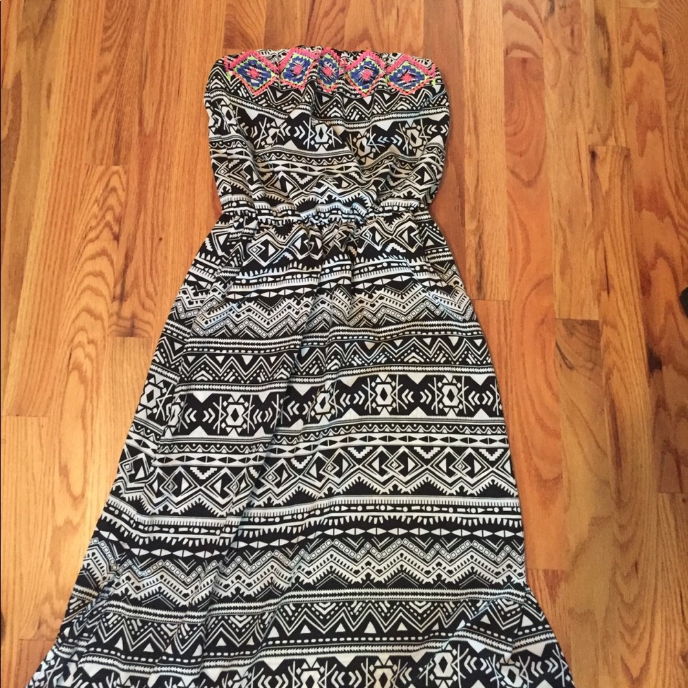 Tribal print maxi dress