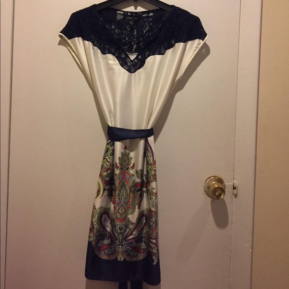 White tunica dress