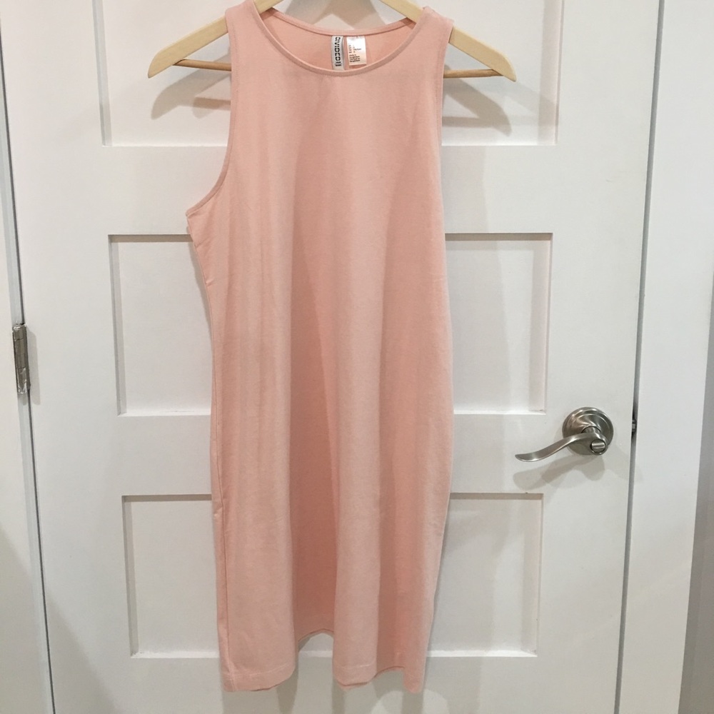 Pink tank dress