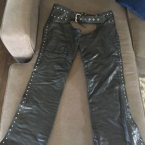 Women's leather chaps