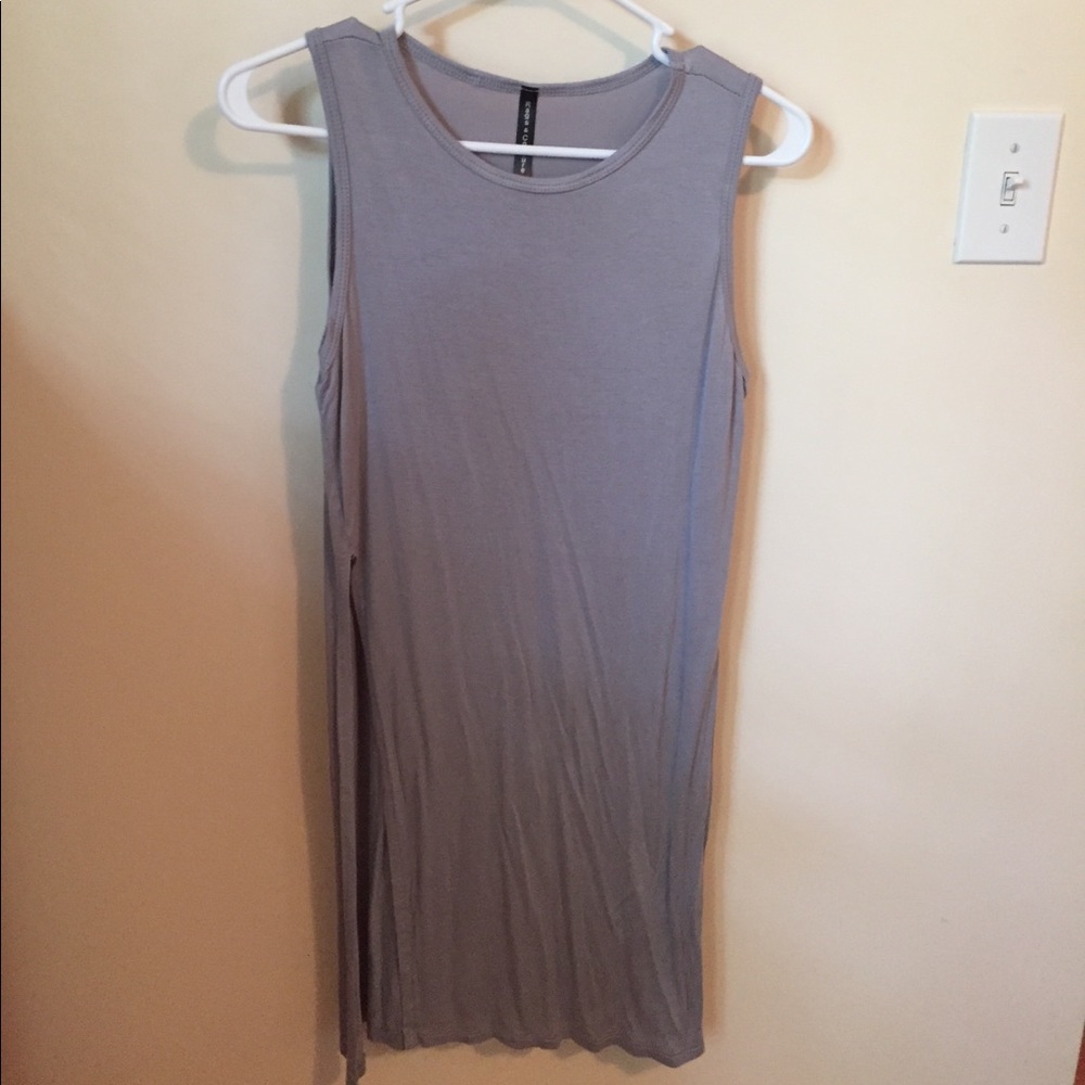 Grey Tunic with side slit
