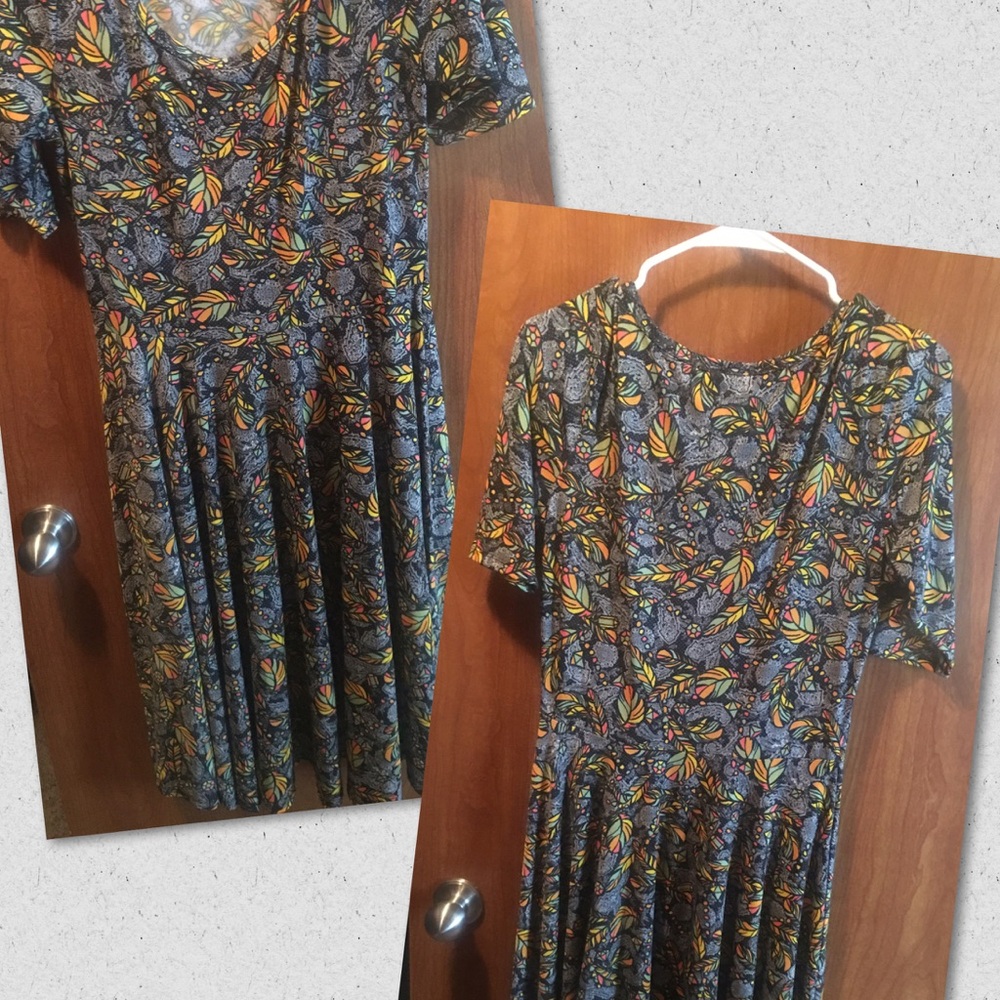 LuLaRoe Nicole dress.  Size Large.