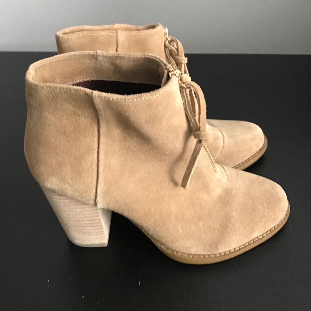 Beige Booties-Newman Marcus