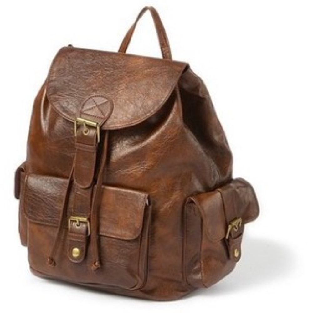 Leather Backpack! 🎒