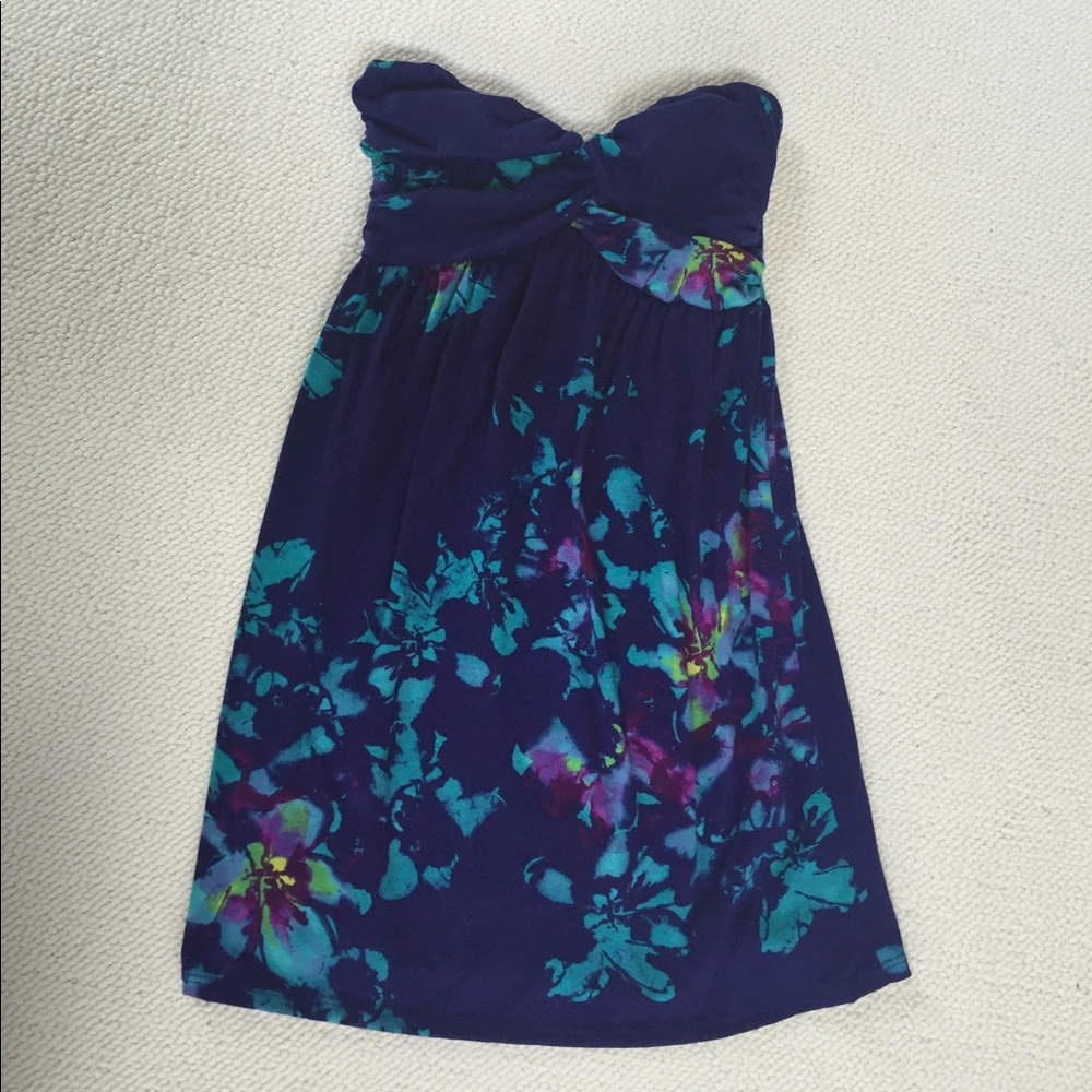 Teen/preteen Flower print jersey dress
