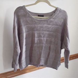 Cropped Knit Sweater
