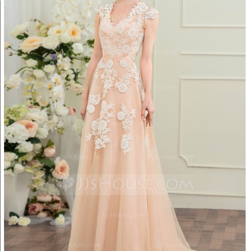 Champagne gown- wedding dress