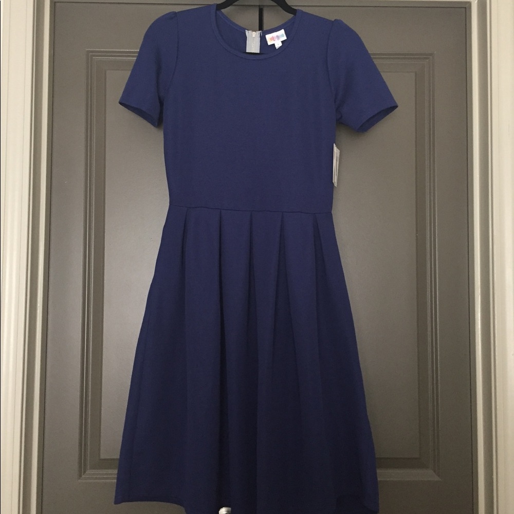 NWT LuLaRoe Amelia Dress Blue small