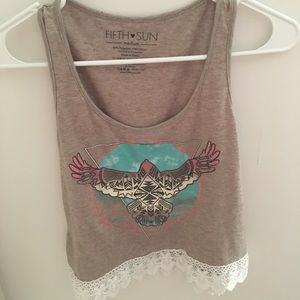 tank top with bird design