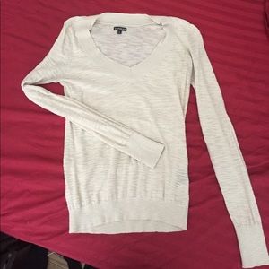 EXPRESS medium cream long sleeve top