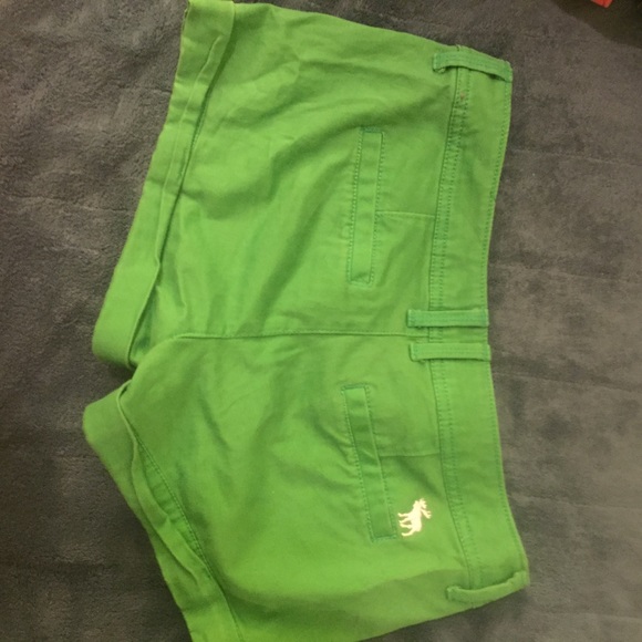 Abercrombie green booty shorts - Picture 2 of 3
