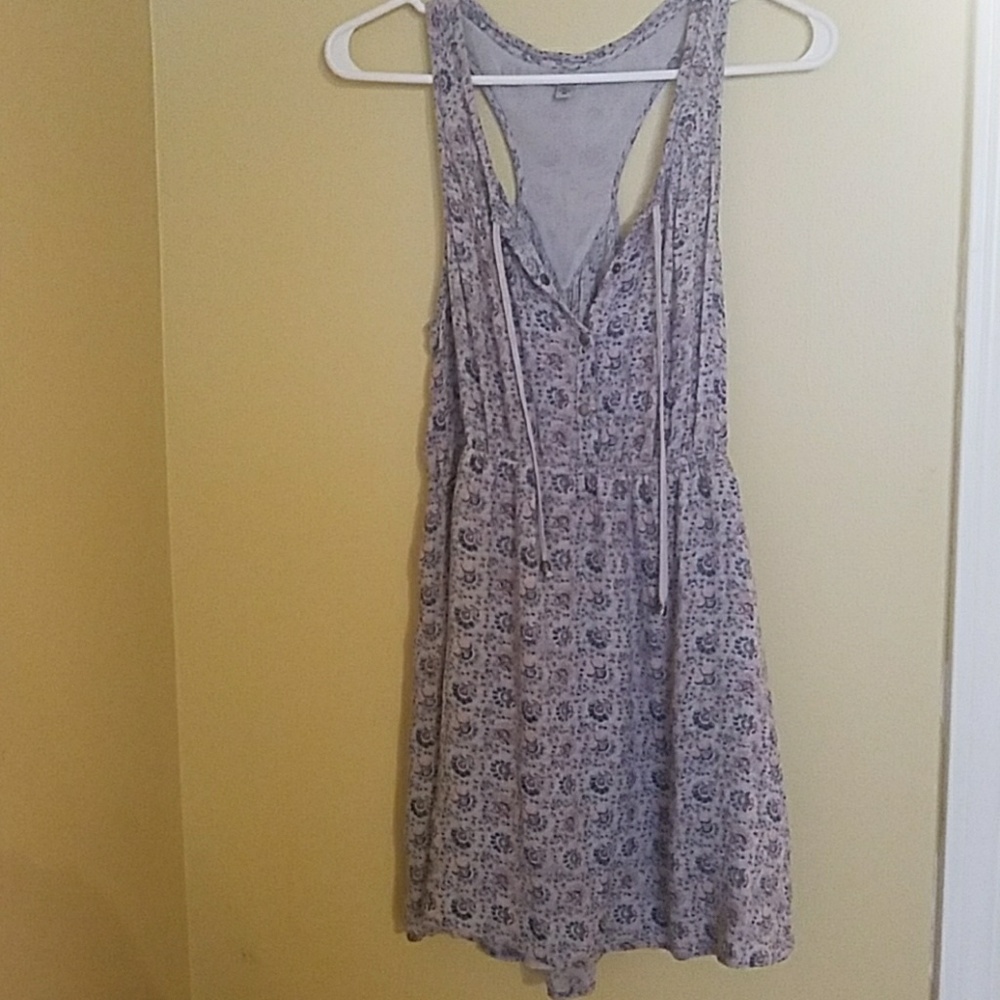 Lavender patterned summer dress