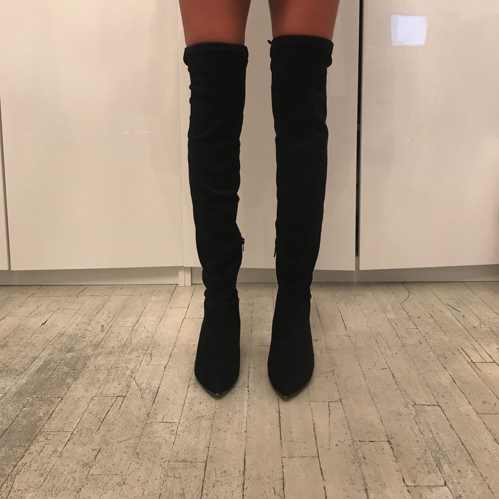 Kurt Geiger "Tara" Over the Knee black boots
