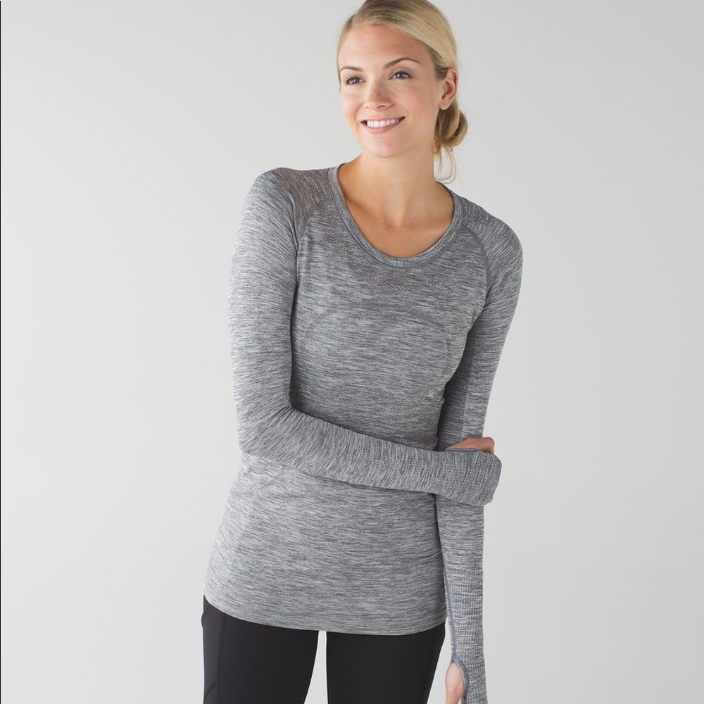 *SOLD* lululemon long sleeve grey swiftly