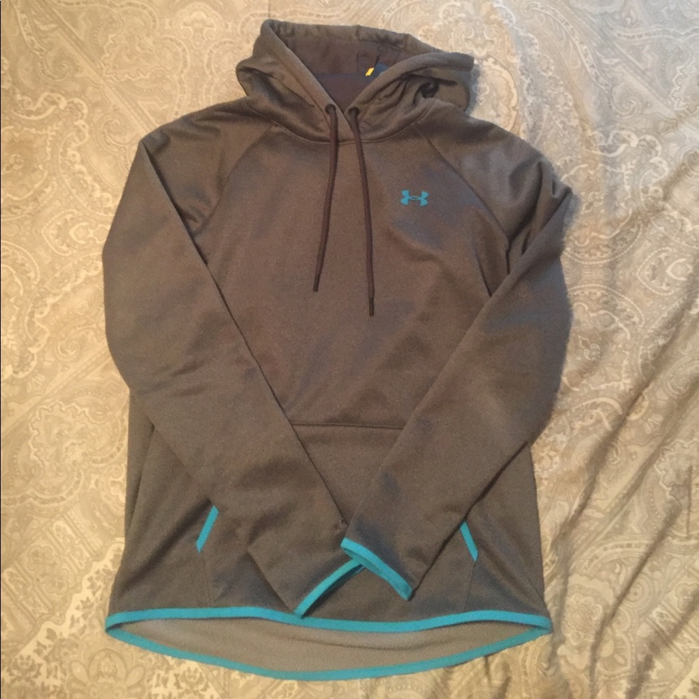 Grey under armor hoodie