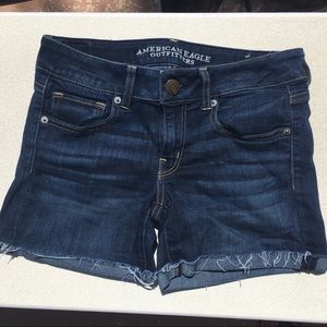 American eagle super stretch midi Jean shorts