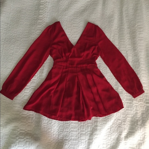 Papaya Other - Long sleeved red romper
