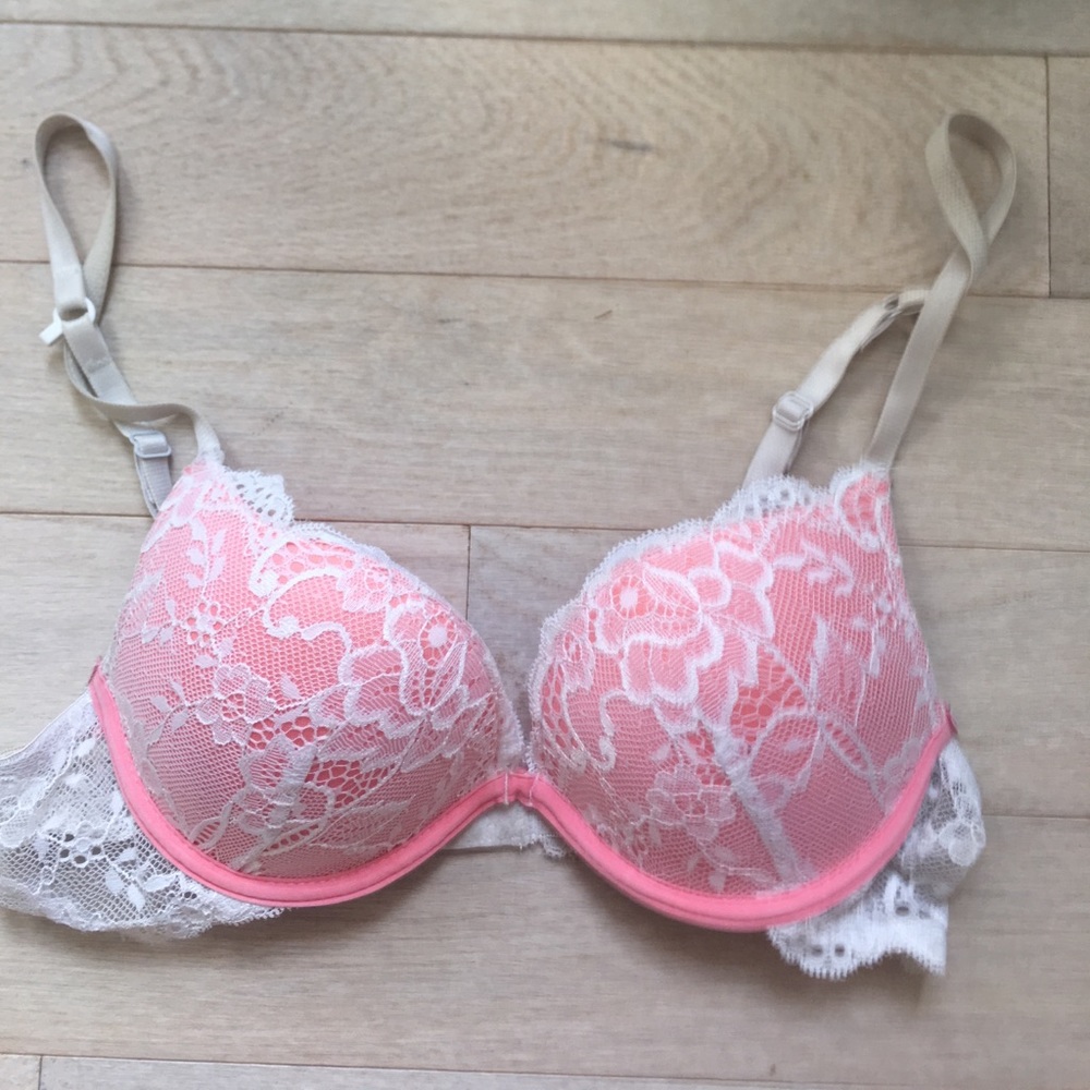 Lace bra raced back push up