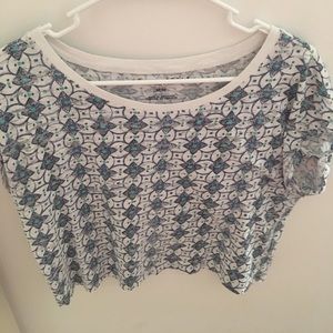 short sleeve crop tee