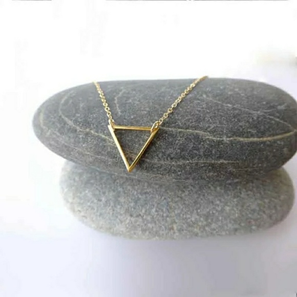 Dainty Triangle Necklace - Picture 4 of 5