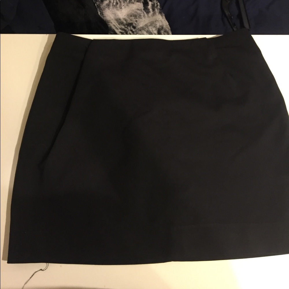 Black mini skirt