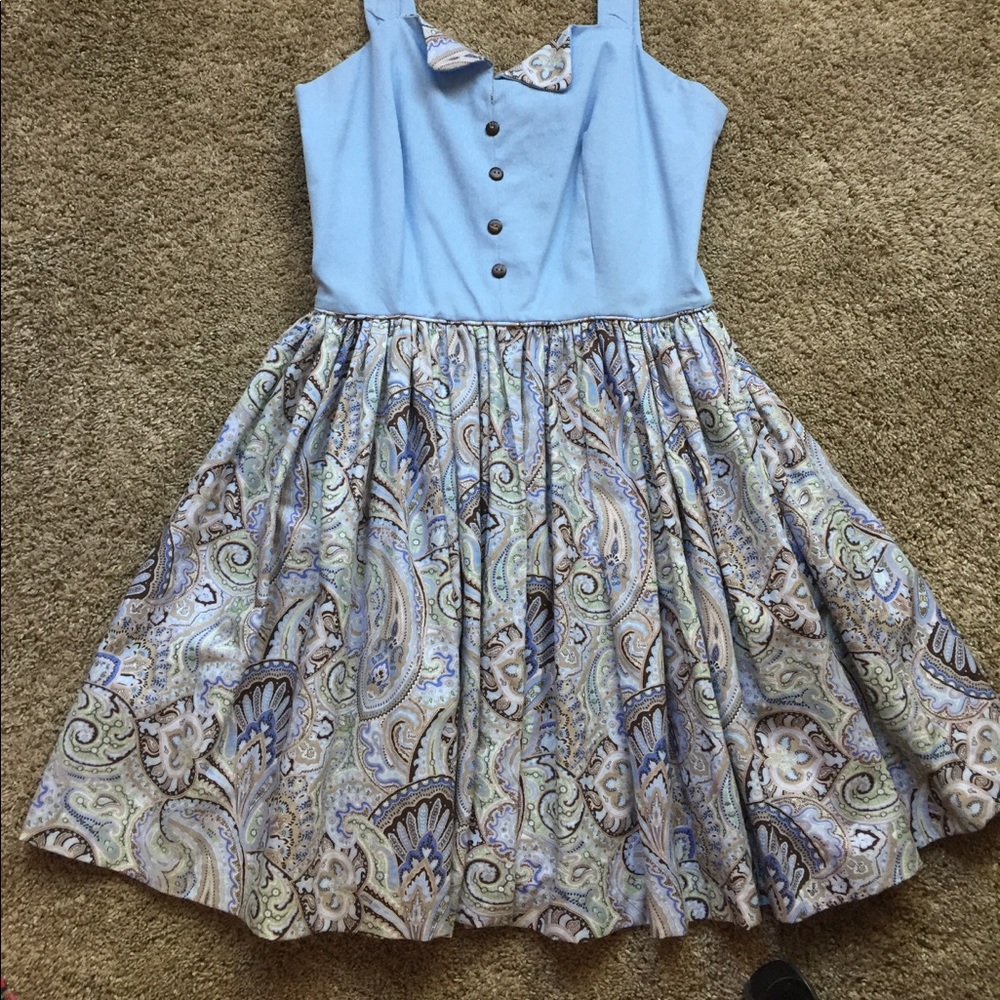 Vintage One-Of-A-Kind Blue Midi Dress