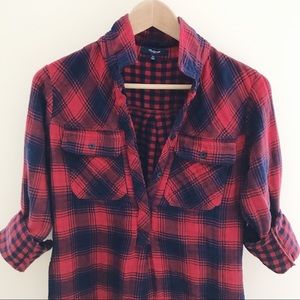 Madewell Flannel Sweater Dress