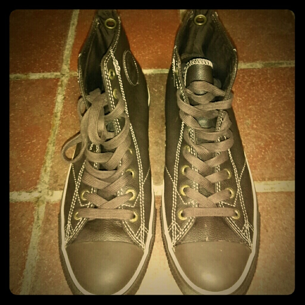 Brand new Chuck Taylor's. Leather and worn twice.