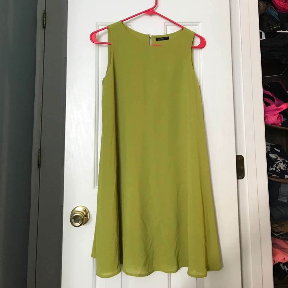 Mango brand lime dress
