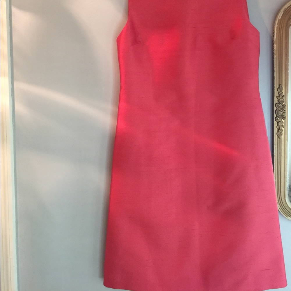 👗Talbots CORAL silk shantung dress NWT - Picture 2 of 7