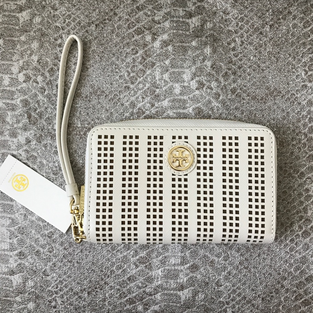 NWT TORY BURCH "Robinson" Perforated Clutch
