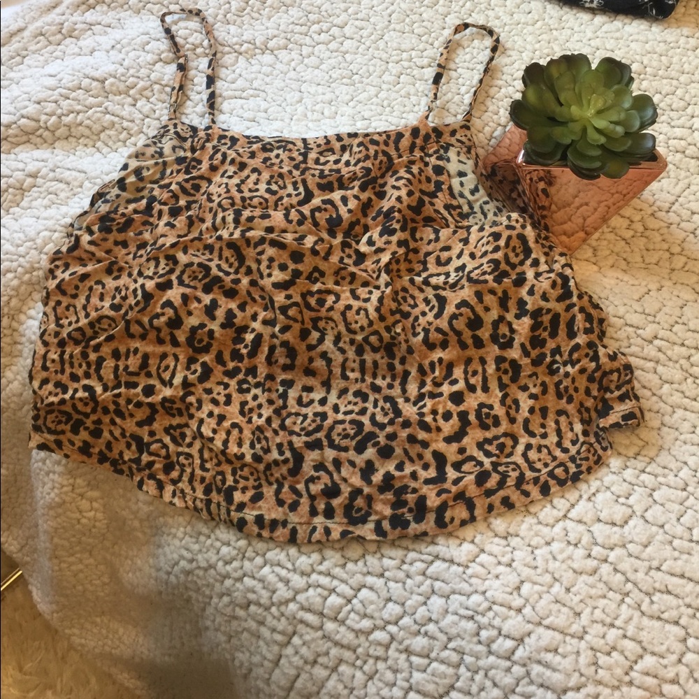 Urban outfitters cheetah tank