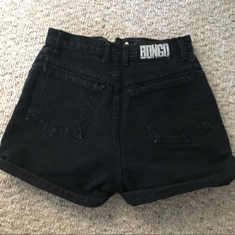 Vintage Bongo high waisted black shorts