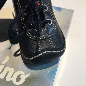 Pulcino By Naturino Navy Leather Baby Shoes