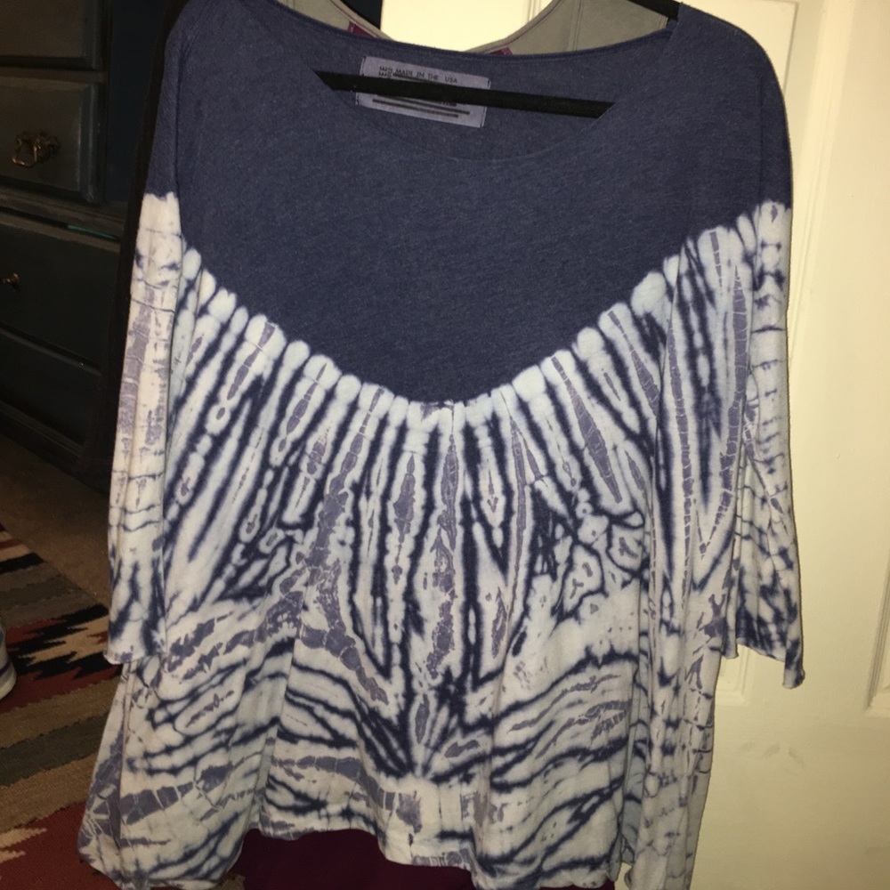 Tie dye free people shirt