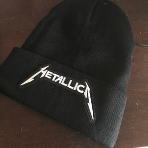 Metallica.  Black beanie