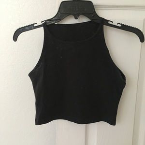Black American Apparel crop top tank