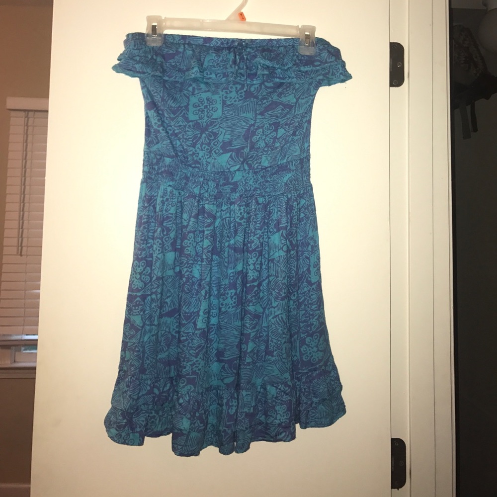 Strapless cotton dress!